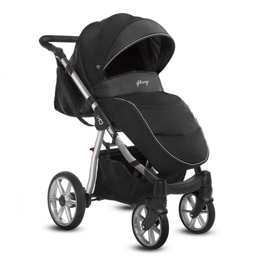 Poussette 3 en 1 Mommy - nacelle - coque Glossy Silver