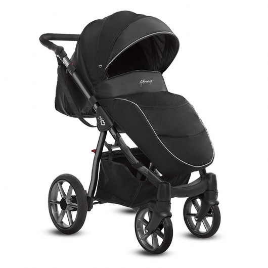 Poussette combinée Mommy - nacelle Glossy Space Gray