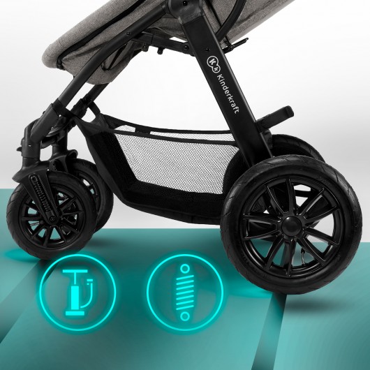 Poussette 3 en 1 Kinderkraft XMoov Black 2020