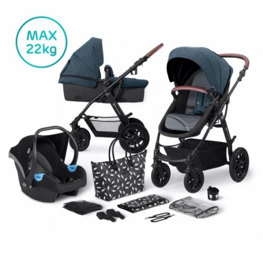 Poussette 3 en 1 Kinderkraft XMoov Denim 2020