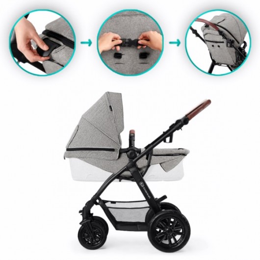 Poussette 3 en 1 Kinderkraft XMoov Denim 2020