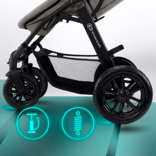 Poussette 3 en 1 Kinderkraft XMoov Denim 2020