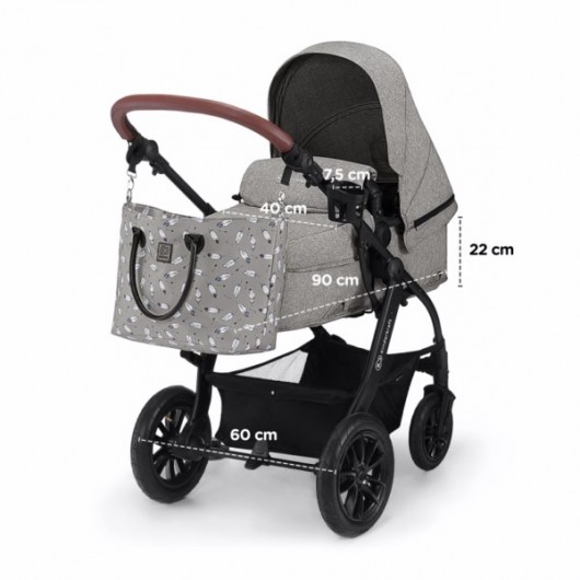 Poussette 3 en 1 Kinderkraft XMoov Denim 2020