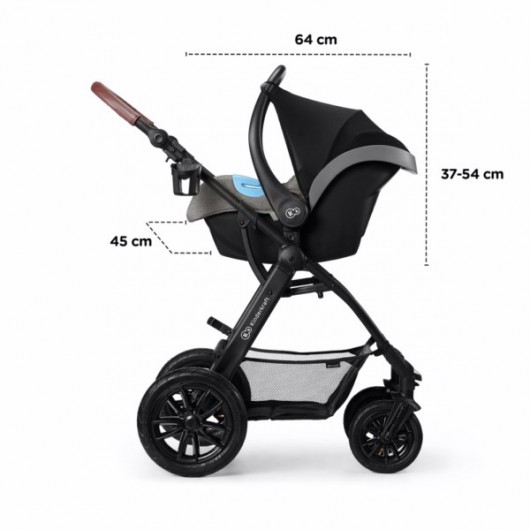 Poussette 3 en 1 Kinderkraft XMoov Denim 2020