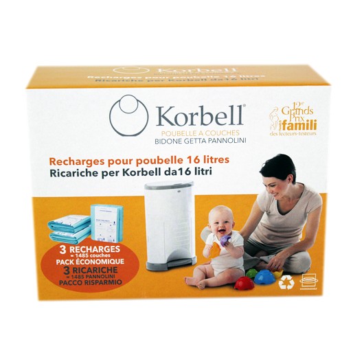 Pot Bébé Korbell pas cher : Pack de 3 recharges Korbell pour