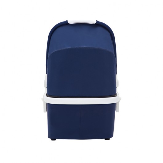 Poussette combinée Qtus Spider Bleu/Blanc - Nacelle Bleu