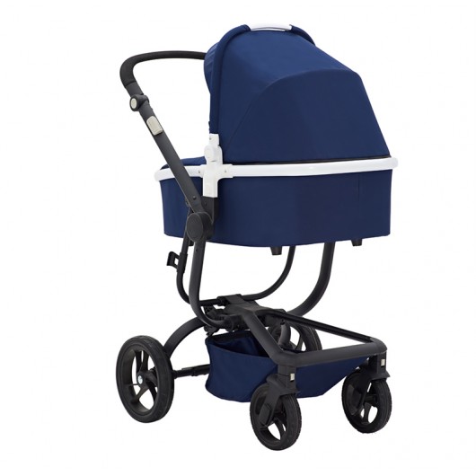 Poussette combinée Qtus Spider Bleu/Noir - Nacelle Noir