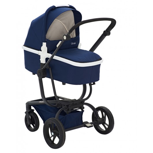 Poussette combinée Qtus Spider Bleu/Noir - Nacelle Noir