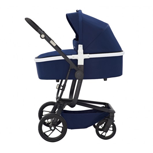 Poussette combinée Qtus Spider Bleu/Noir - Nacelle Noir