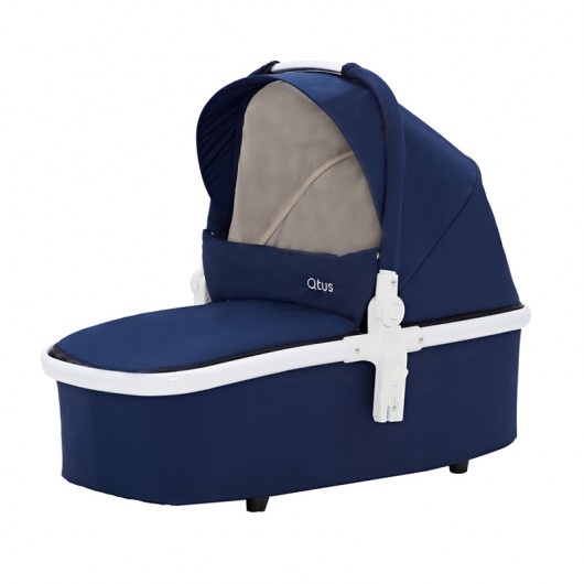 Poussette combinée Qtus Spider Bleu/Noir - Nacelle Noir