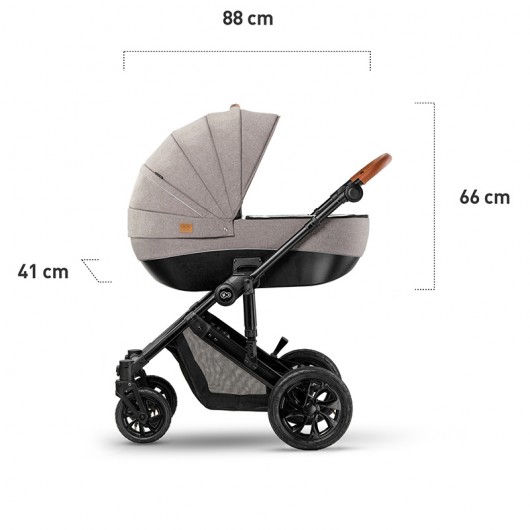 Poussette combinée Kinderkraft Prime 2020 Beige