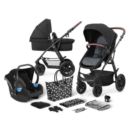 Poussette 3 en 1 Kinderkraft pas cher : Poussette 3 en 1 Kinderkraft XMoov  Black 2020