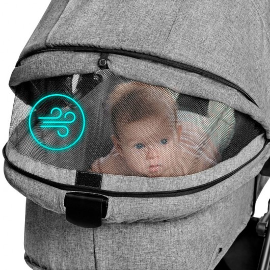 Poussette 3 en 1 Kinderkraft XMoov Grey 2020