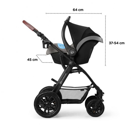 Poussette 3 en 1 Kinderkraft XMoov Grey 2020