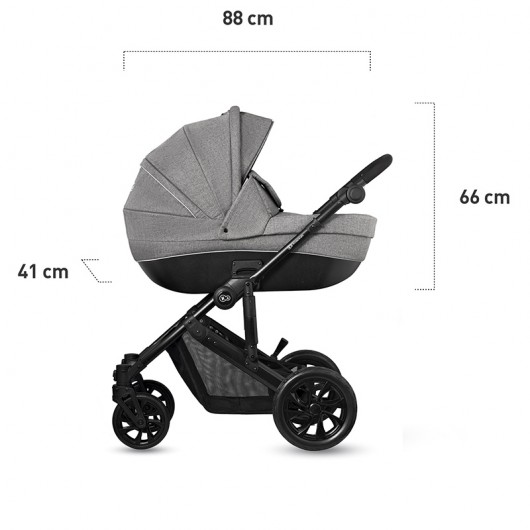 Poussette combinée Kinderkraft Prime Lite Grey