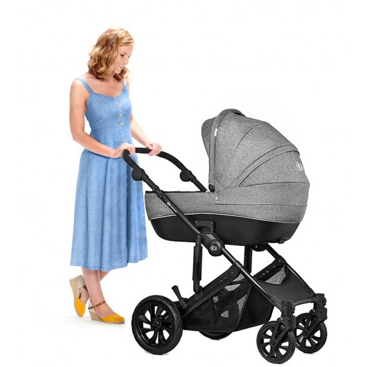 Poussette combinée Kinderkraft Prime Lite Grey