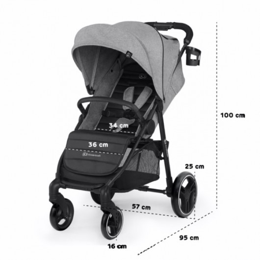 Poussette Kinderkraft Grande City Black