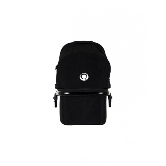 Poussette combinée Qtus DuetPro Plein Noir - Cadre noir + nacelle