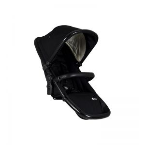 Second siège pour poussette Qtus DuetPro Plein Noir - cadre noir
