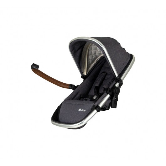 Second siège pour poussette Qtus DuetPro Gris foncé