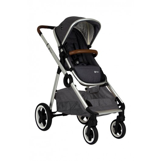 Poussette combinée Qtus DuetPro Gris foncé + nacelle