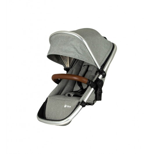 Second siège pour poussette Qtus DuetPro Gris clair