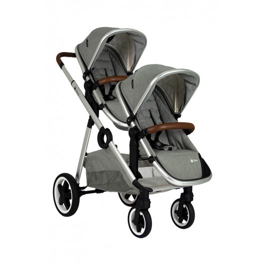 Second siège pour poussette Qtus DuetPro Gris clair