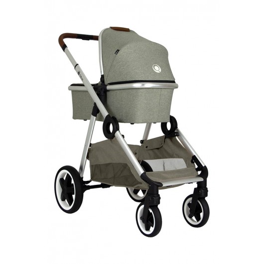 Poussette combinée Qtus DuetPro Vert + nacelle