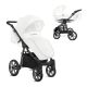 Poussette combinée Mommy - Nacelle Glossy White - Châssis Space Grey