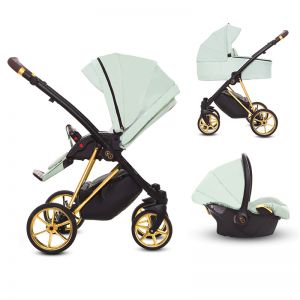 Poussette 3 en 1 Musse - Nacelle - Coque Ultra Mint