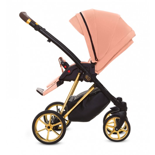 Poussette 3 en 1 Musse - Nacelle - Coque Ultra Apricot