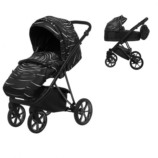 Poussette combinée Musse - Nacelle Boss Noir