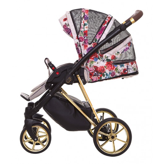 Poussette 3 en 1 Musse - nacelle - coque Light Rose