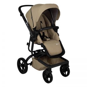 Poussette Qtus Spider Moka - cadre noir 2020