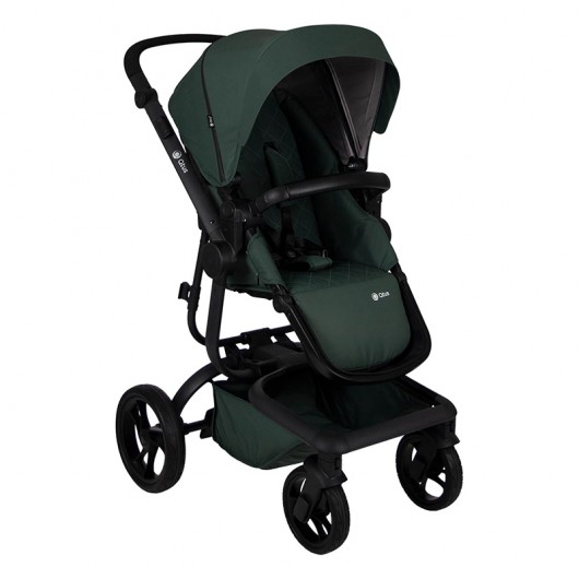 Poussette Qtus Spider Vert - cadre noir 2020