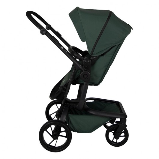 Poussette Qtus Spider Vert - cadre noir 2020