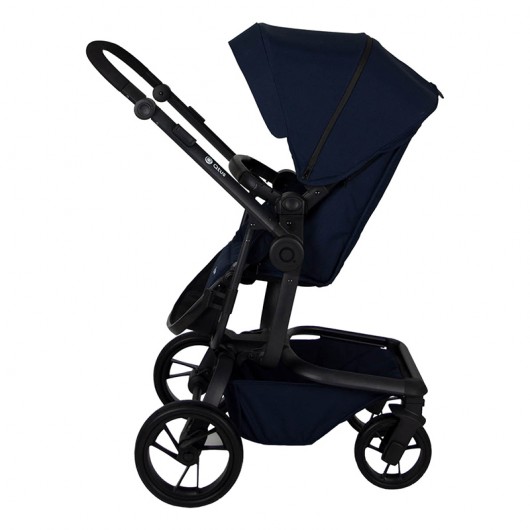 Poussette Qtus Spider Bleu - cadre noir 2020