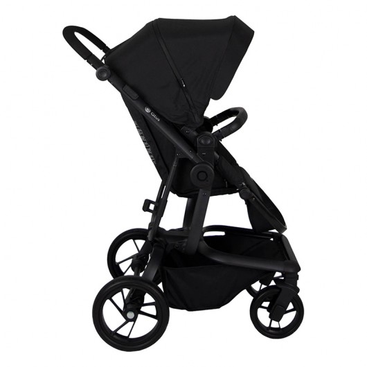 Poussette combinée Qtus Spider Noir - cadre noir + nacelle 2020