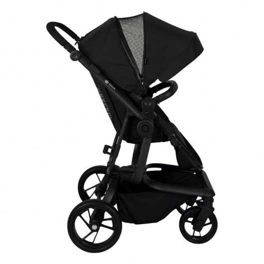 Poussette combinée Qtus Spider Noir - cadre noir + nacelle 2020