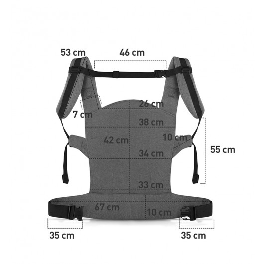 Porte-bébé Kinderkraft Milo grey