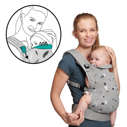 Porte-bébé Kinderkraft Milo grey