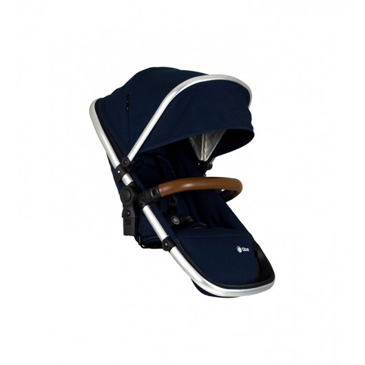 Poussette 3 en 1 Qtus DuetPro - nacelle Bleu 2020 - Coque Cybex Aton 5 Deep Black