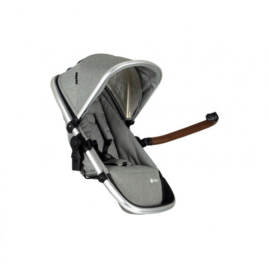 Poussette 3 en 1 Qtus DuetPro - nacelle Gris clair 2020 - Coque Cybex Aton 5 Deep Black