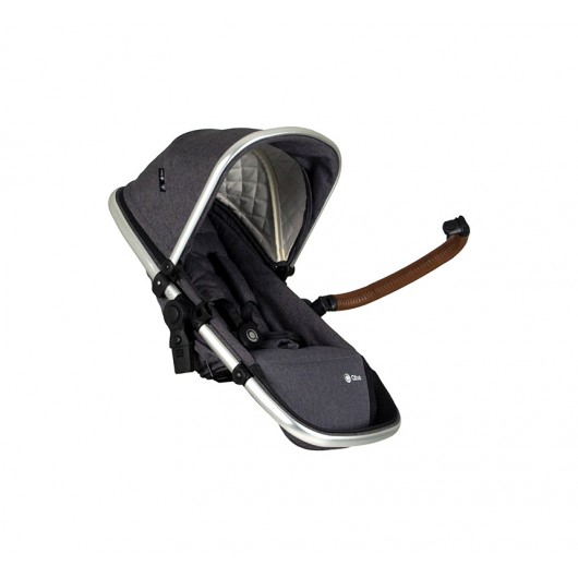 Poussette combinée Qtus DuetPro Gris foncé 2020 - Coque Cybex Aton 5 Deep Black