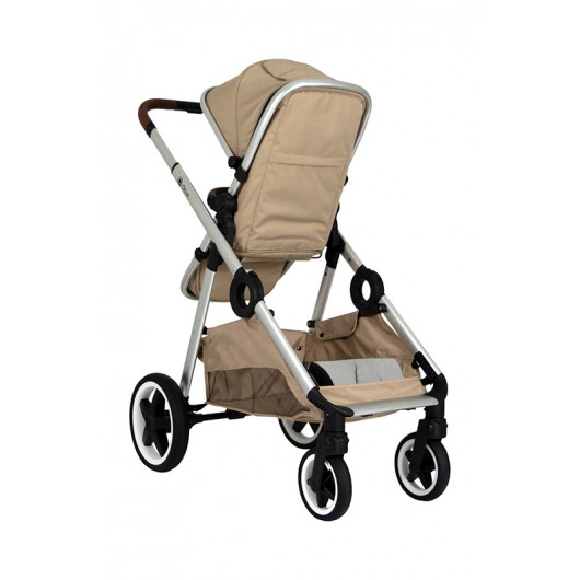 Poussette combinée Qtus DuetPro Moka 2020 - Coque Cybex Aton 5 Deep Black