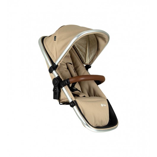 Poussette 3 en 1 Qtus DuetPro - nacelle Moka 2020 - Coque Cybex Aton 5 Deep Black