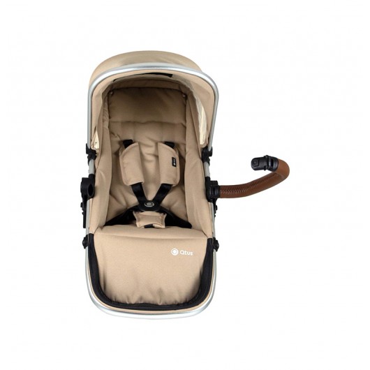 Poussette combinée Qtus DuetPro Moka 2020 - Coque Cybex Aton 5 Deep Black