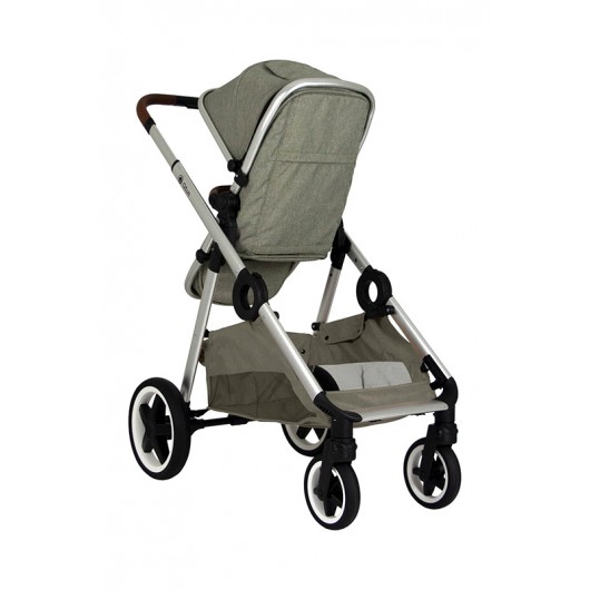 Poussette combinée Qtus DuetPro Vert 2020 - Coque Cybex Aton 5 Deep Black