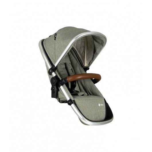 Poussette 3 en 1 Qtus DuetPro - nacelle Vert 2020 - Coque Cybex Aton 5 Deep Black