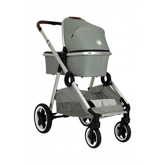 Poussette 3 en 1 Qtus DuetPro - nacelle Gris clair 2020 - Coque Cybex Aton 5 Deep Black